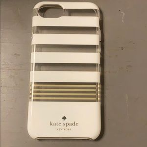White and gold foil Kate spade regular iPhone 7/8